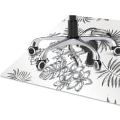 Decormat Podloga za stol Black and white tropics 120x90 cm 
