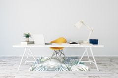 Decormat Podloga za pisarniški stol Pastelni veliki tropski listi 100x70 cm 
