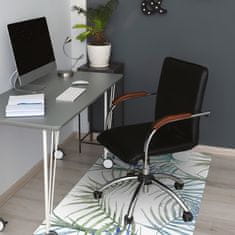 Decormat Podloga za pisarniški stol Pastelni veliki tropski listi 100x70 cm 