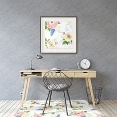 Decormat Podloga za stol Drawed flowers 100x70 cm 