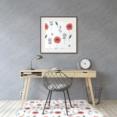 Decormat Podloga za pisarniški stol Red field of poppies 140x100 cm 