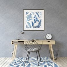 Decormat Podloga za stol Blue ferns 140x100 cm 
