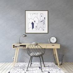 Decormat Podloga za stol Sketched city 100x70 cm 