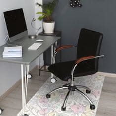 Decormat Podloga za pisarniški stol Colorful flowers 100x70 cm 