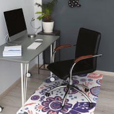 Decormat Podloga za pisarniški stol Abstract flowers 100x70 cm 