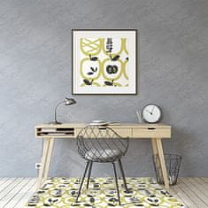Decormat Podloga za pisarniški stol Apples pattern 100x70 cm 