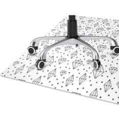 Decormat Podloga za pisalni stol Drawn diamonds 100x70 cm 