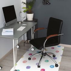 Decormat Podloga za pisarniški stol Colored dots 120x90 cm 