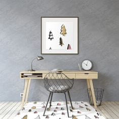 Decormat Podloga za pisarniški stol Pastel christmas trees 100x70 cm 