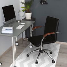 Decormat Podloga za pisarniški stol Gray zig zaks 120x90 cm 