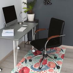 Decormat Podloga za pisarniški stol Red poppies 100x70 cm 