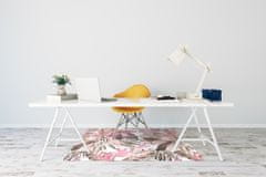 Decormat Podloga za pisarniški stol Tropical pink 100x70 cm 