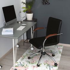 Decormat Podloga za pisarniški stol Pastel flowers 100x70 cm 
