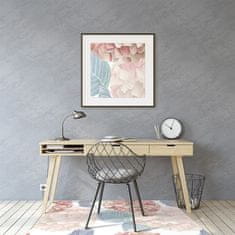 Decormat Podloga za pisarniški stol Drawn flowerbed 140x100 cm 