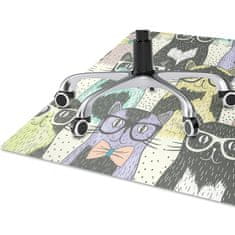 Decormat Podloga za stol Cats with glasses 100x70 cm 