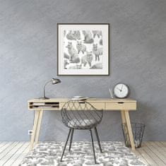 Decormat Podloga za stol Sketched foxes 100x70 cm 