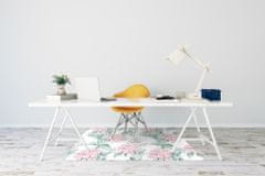 Decormat Podloga za pisarniški stol Light pink flowers 100x70 cm 