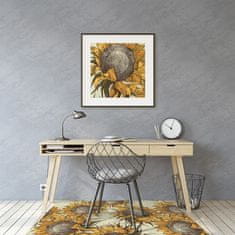 Decormat Podloga za pisarniški stol Retro sunflowers 120x90 cm 