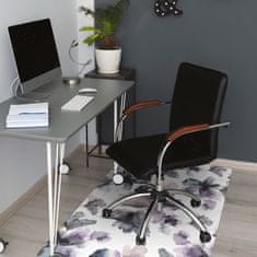 Decormat Podloga za pisarniški stol Dark flowers 100x70 cm 