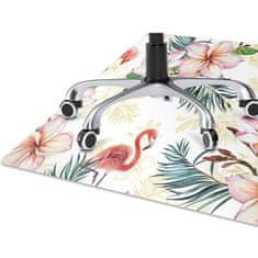 Decormat Podloga za pisalni stol Flamings in flowers 100x70 cm 