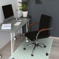 Decormat Podloga za stol White and blue pattern 100x70 cm 