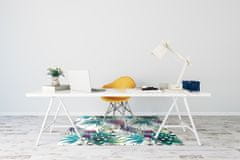 Decormat Podloga za stol Polna barvna abstrakcija rastlin 100x70 cm 
