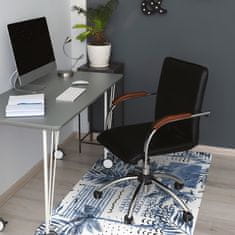 Decormat Podloga za stol Blue palm 100x70 cm 