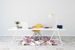 Decormat Podloga za pisalni stol Pink flowers 120x90 cm 