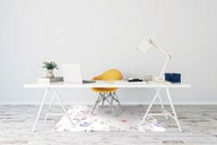 Decormat Podloga za pisalni stol Pastel flowers 140x100 cm 