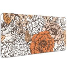 Decormat Podloga za pisalno mizo Oranžne vrtnice 90x45 cm 