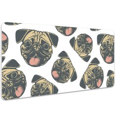 Decormat Podloga za pisalno mizo Pugs 90x45 cm 