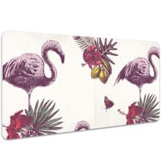 Decormat Podloga za pisalno mizo Flamingo in hibiskus 100x50 cm 