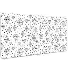 Decormat Podloga za pisalno mizo Drawn diamonds 90x45 cm 