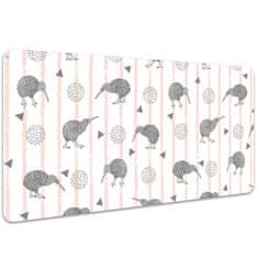 Decormat Podloga za pisalno mizo Pattern birds kiwi 100x50 cm 