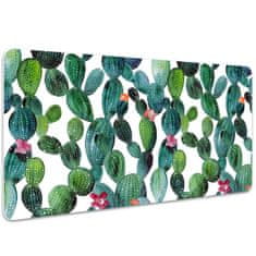 Decormat Podloga za pisalno mizo Cacti with flowers 100x50 cm 