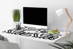 Decormat Podloga za mizo Black and white pattern 100x50 cm 