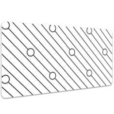 Decormat Podloga za pisalno mizo Striped pattern 100x50 cm 