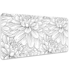 Decormat Namizna podloga Sketched flowers 90x45 cm 