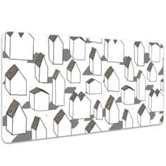 Decormat Podloga za pisalno mizo Modern houses 90x45 cm 