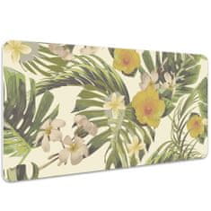 Decormat Namizna podloga Tropical leaves and flowers 100x50 cm 