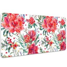 Decormat Namizna podloga Red flowers 100x50 cm 