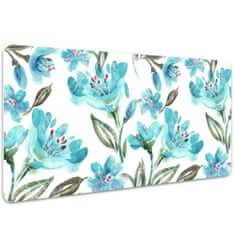 Decormat Podloga za pisalno mizo Turquoise flowers 100x50 cm 