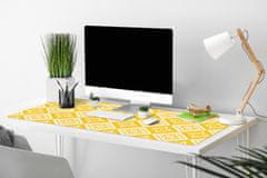 Decormat Namizna podloga Yellow white pattern 90x45 cm 