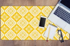 Decormat Namizna podloga Yellow white pattern 90x45 cm 