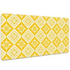 Decormat Namizna podloga Yellow white pattern 90x45 cm 