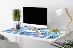 Decormat Podloga za pisalno mizo Blue Paradise 100x50 cm 