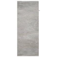 Vidaxl Komoda betonsko siva 60x30x75 cm iverna plošča