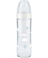 Nuk First Choice Plus steklena steklenička 240ml New Classic White