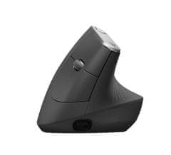 Logitech Logitech MX Vertical Ergonomična miška, brezžična in Bluetooth, 4000 DPI, grafitna, za desničarje, polnilna