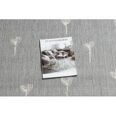 eoshop Preproga FLAT 48779/637 Flowers- Grey KREM ( - Velikost: 120x170 cm)